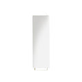Modern White Wall Lamp with Minimalist Design and Brass Accents